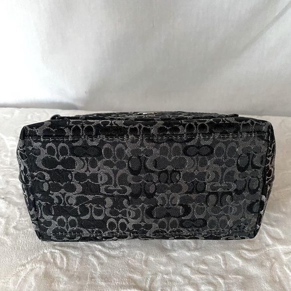 Coach EUC+++ Optic Art Demi Signature Baguette Y2K Mini Black & Silver Vintage - Picture 6 of 12